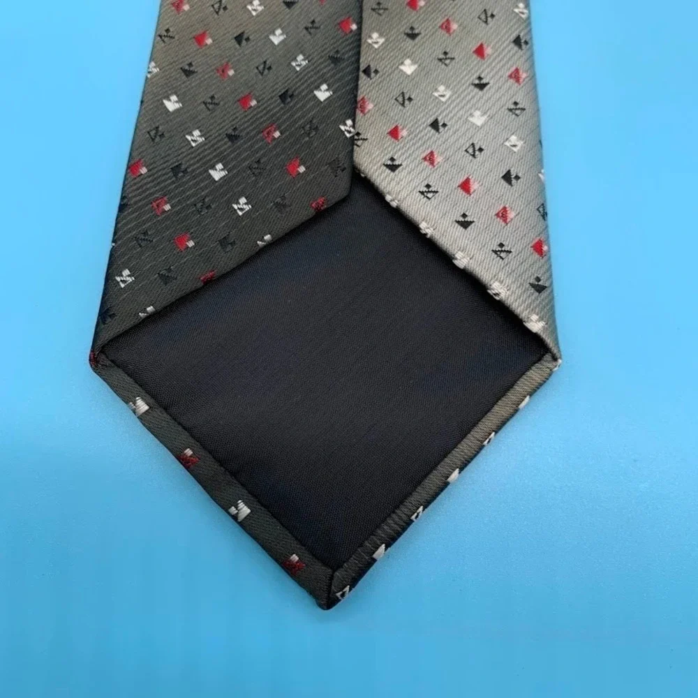 Vintage Wembley Geometric Woven Men's Classic Neck Tie Preppy Luxury